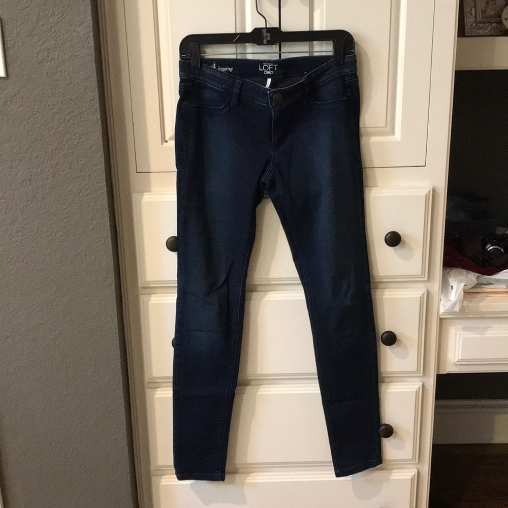 Dark denim leggings